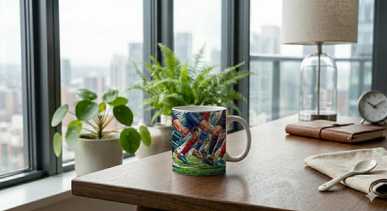 Mug Footballer Legs Legs to Knee Funny image 3