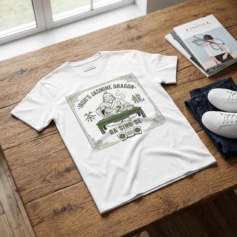 Cotton T-Shirt Iroh Jasmine Dragon Vintage Ba Sing Se image 7