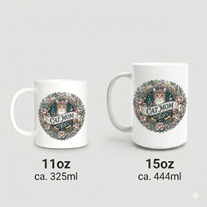 Mug Cat Mom Aesthetic Cat Design image 4