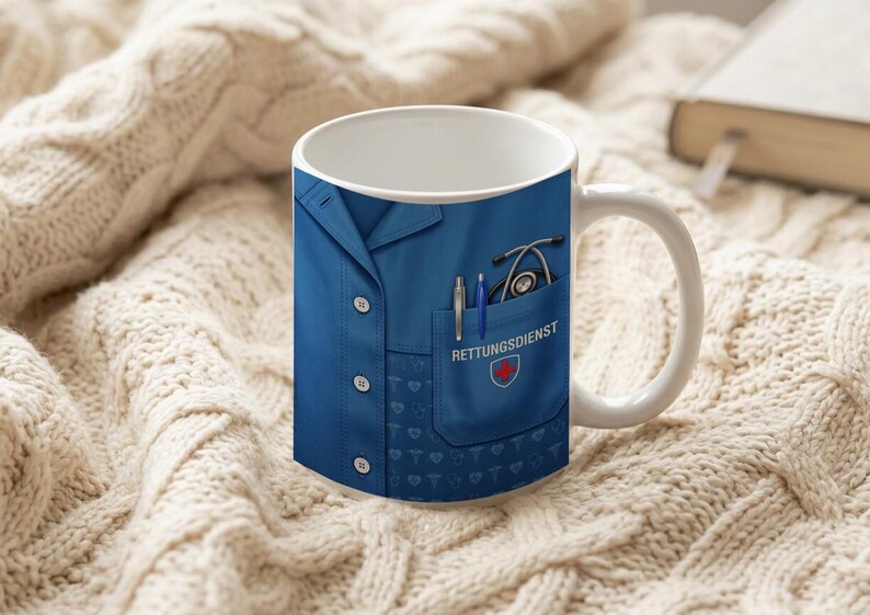 Mug Paramedic Scrubs Close-Up Design Nursing Uniform Workwear image 6