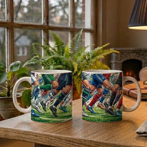 Mug Footballer Legs Legs to Knee Funny image 2