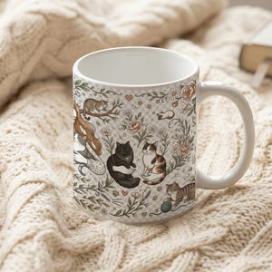 Cat Mom Aesthetic Mug