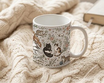 Cat Mom Aesthetic Mug