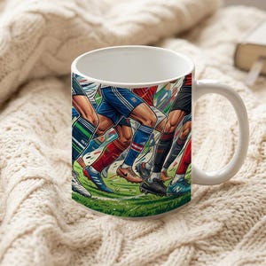 Mug Footballer Legs Legs to Knee Funny image 6