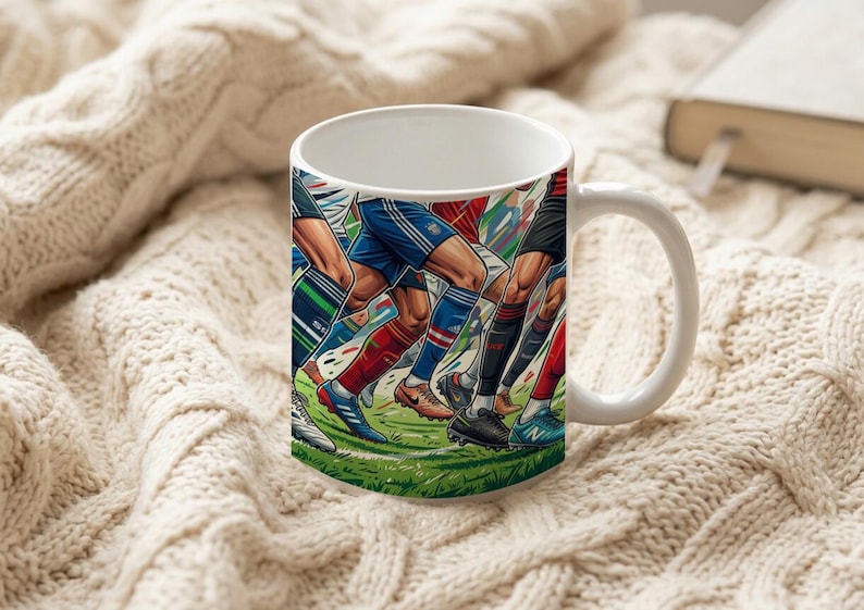 Mug Footballer Legs Legs to Knee Funny image 6
