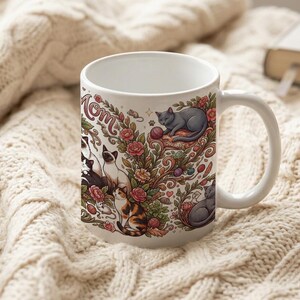 Mug Cat Mom Aesthetic Cat Lover Design