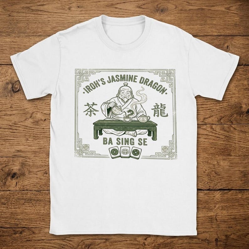 Cotton T-Shirt Iroh Jasmine Dragon Vintage Ba Sing Se image 1
