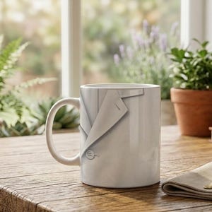 Mug Coffee Cup Doctor Lab Coat Motif Stethoscope Detail image 5