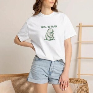 T-Shirt with Grumpy Groundhog Woke Up Again and It Is Still February image 2
