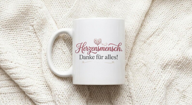 Coffee mug "Soulmate, thank you for everything" | Gift for a birthday or Mother's Day | Mug with a loving message image 1