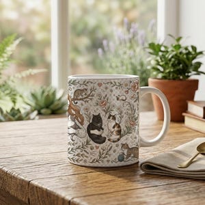 Cat Mom Aesthetic Mug image 2