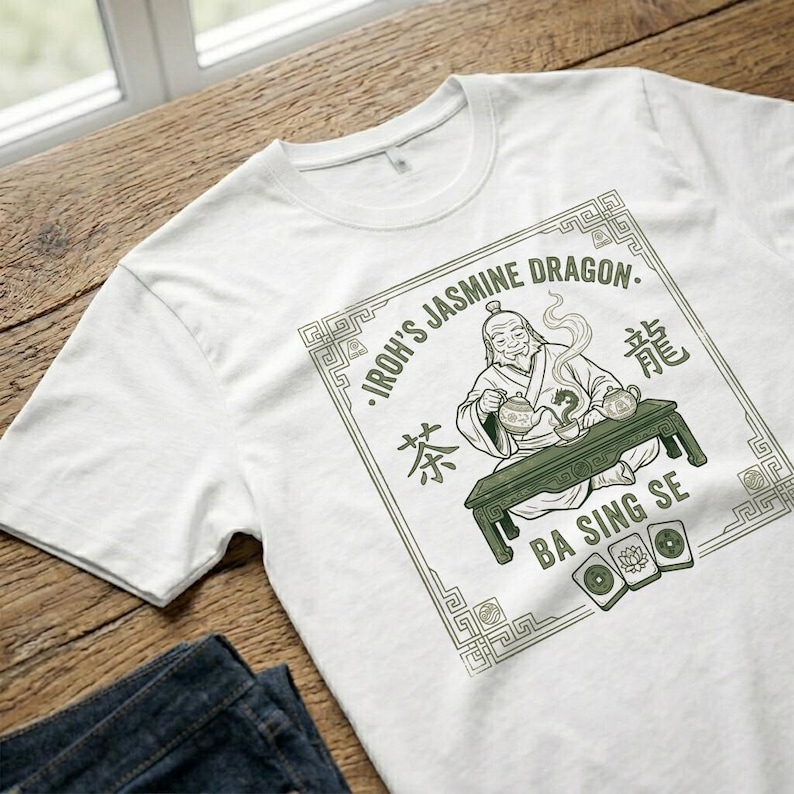 Cotton T-Shirt Iroh Jasmine Dragon Vintage Ba Sing Se image 8