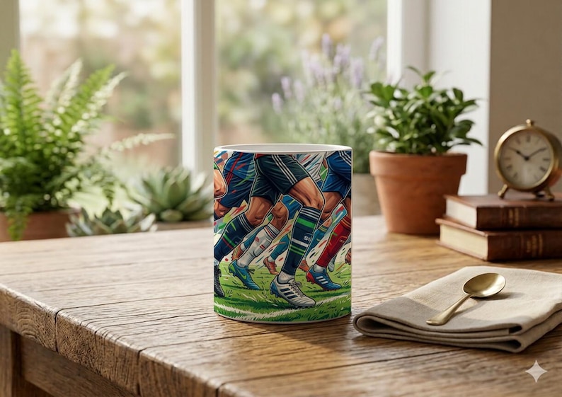 Mug Footballer Legs Legs to Knee Funny image 4