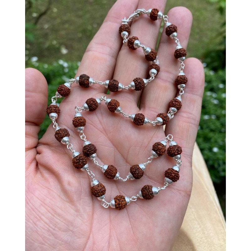 LAB Certified 1081 Bead Rudraksha Mala 5 Mukhi Face Lord Shivas