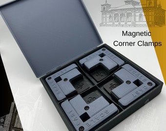 Magnetic Corner Clamp tools - 4 sets - For model construction MAG4c for model railway building