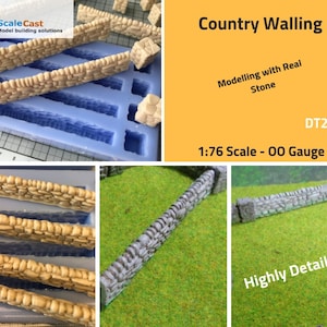 DT21 Country Stone Walling - Model Railway Scenery Mould