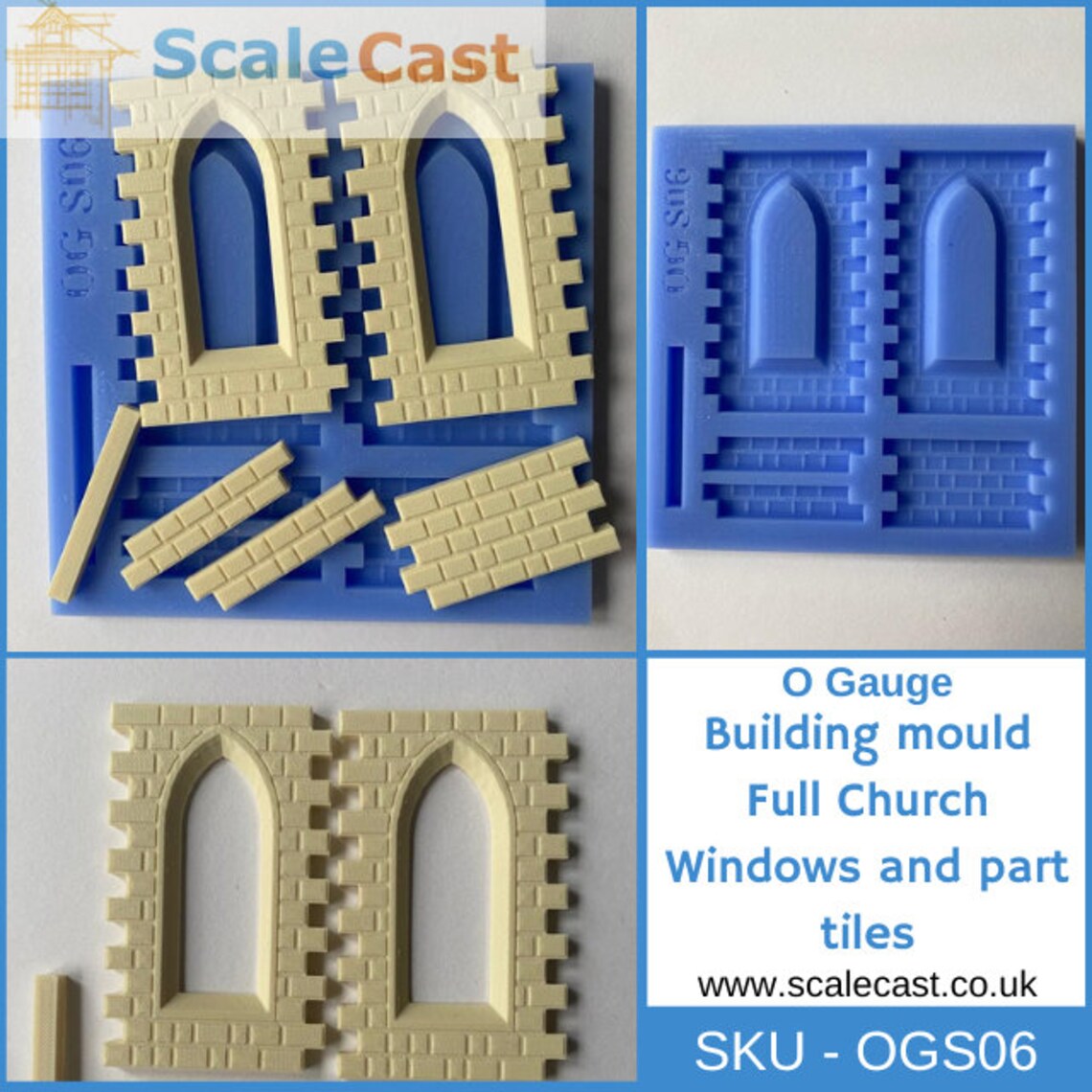 OGS06 Full Church Windows O Gauge Model Railway Scenery - Etsy