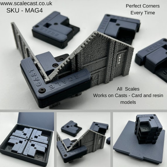Juego De 4 Abrazaderas Magnéticas Snap & Glue Para Maquetas De Trenes Escala N