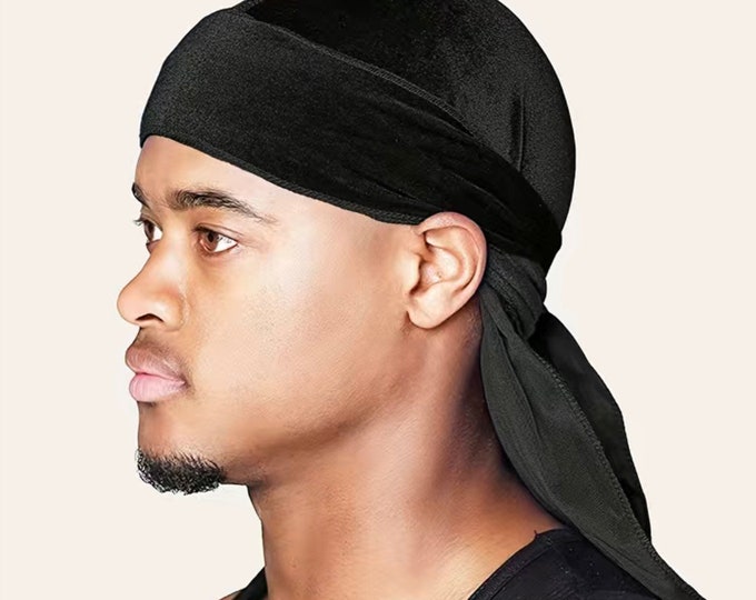 Black Velvet Durag Etsy