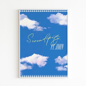 BTS Jimin Serendipity print , bts jimin wall art printable, bts printable poster, bts wall art, bts song art print