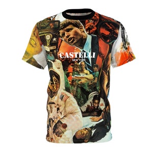 Camiseta com colagem de Robert Rauschenberg de Castelli New York