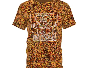 Men's Abstract Graffiti Art T-Shirt (Unisex) | Street Art Graphic Tee | Contemporary Art Shirt | Colorful Statement Fashion