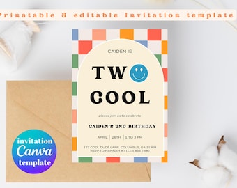 Two Cool Birthday Invitation