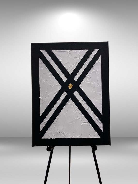 Modern structural image with gold “X”