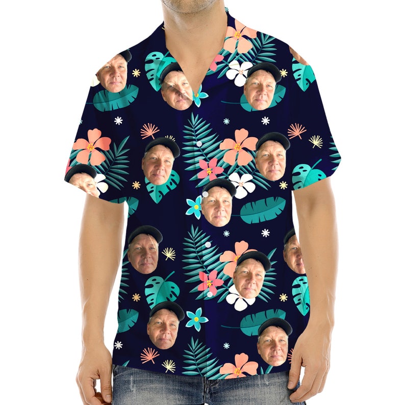 Custom Hawaiian Shirt With Face Custom Hawaiian Shirt for Etsy Australia