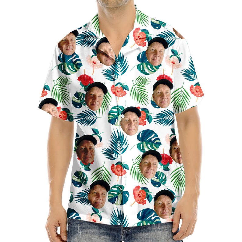 Custom Hawaiian Shirt With Face Custom Hawaiian Shirt for Etsy Australia