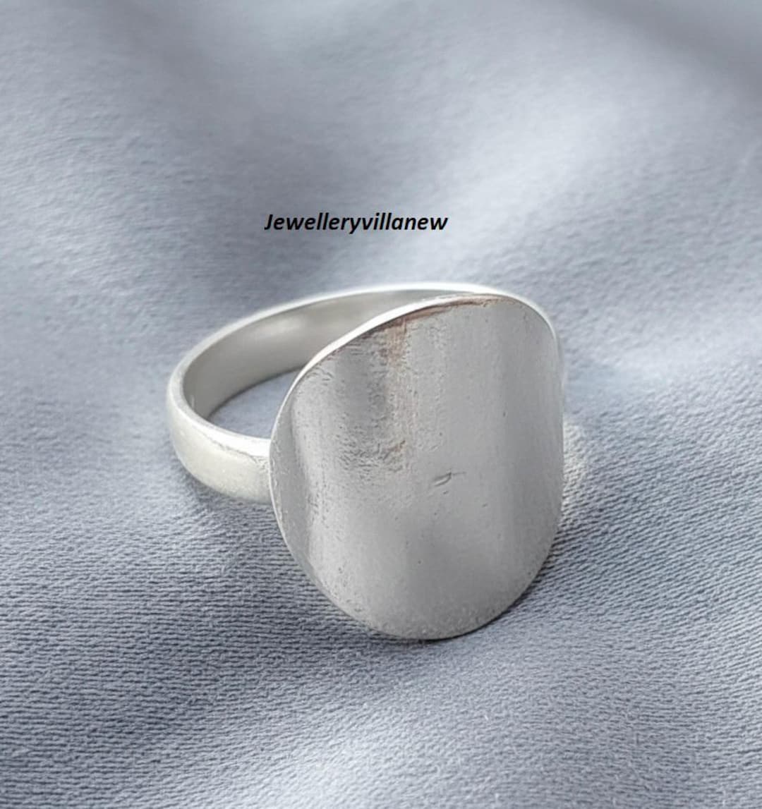 Handmade Sterling Silver Dome Ring, Chunky Boho Wide Band - Etsy