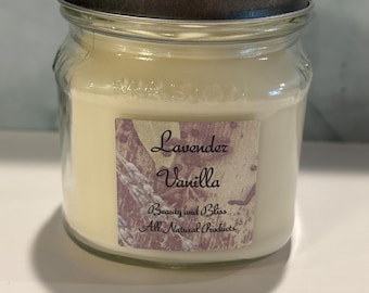 Floral Scent Mason Jar Candles