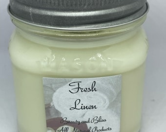 Clean/Fresh Scent Mason Jar Candles