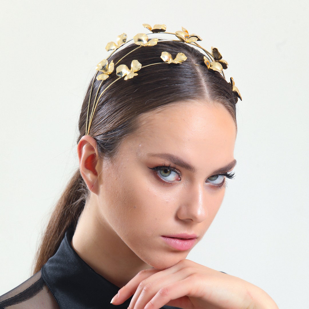 The Floral Tiara is Perfect as a Bridal Tiara or Headband With a