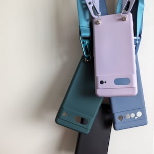 Étui pour téléphone portable en silicone à bandoulière et dragonne en polyester pour Google Pixel 7 Pro, Étui protecteur pour téléphone, Étui unique pour téléphone, Courroie pour téléphone