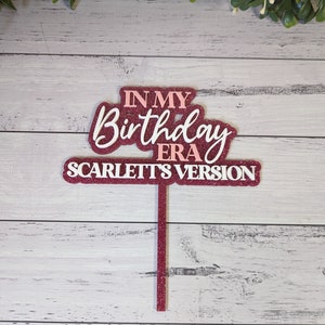TS Birthday Eras Personalised Cake Topper