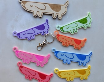 Bluey Long Dog-sleutelhanger - Long Dog Bag Tag - Bluey-themacadeau