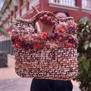 Crochet Bag, Handbag handmade, Aesthetic summer bag, winter bag, trendy bag, Boho Statement Bag, Cute Handmade Gift, gift for her, Chic bag