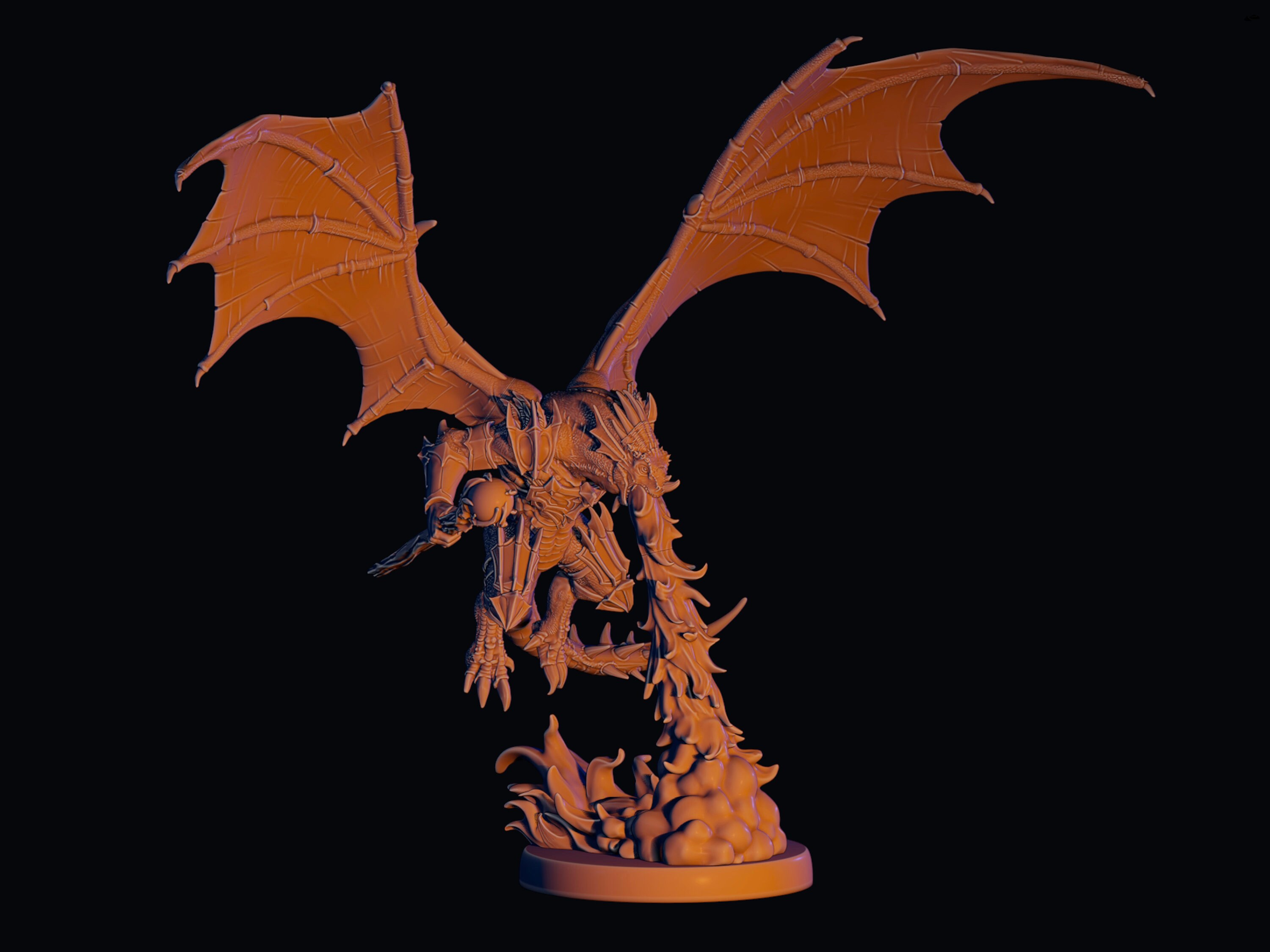 Wurmnaard (Verminaard)-Dragonblade-3D Printed Resin Tabletop RPG/DnD  Miniature