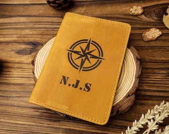 Personalized Leather Passport Holder | Travel Gift