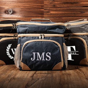 Bolsa térmica bordada personalizada, bolsa térmica personalizada, presente para padrinhos, refrigerador de cerveja grande, presente para festa de casamento, presente para padrinho, presentes para ele