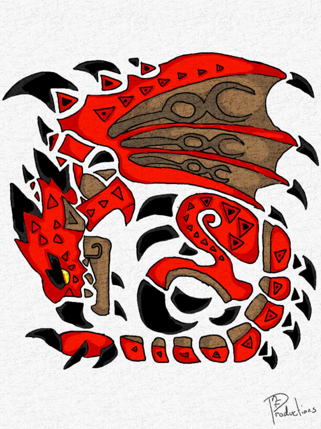 Monster Hunter World, Rathalos Quest Icon. - Etsy