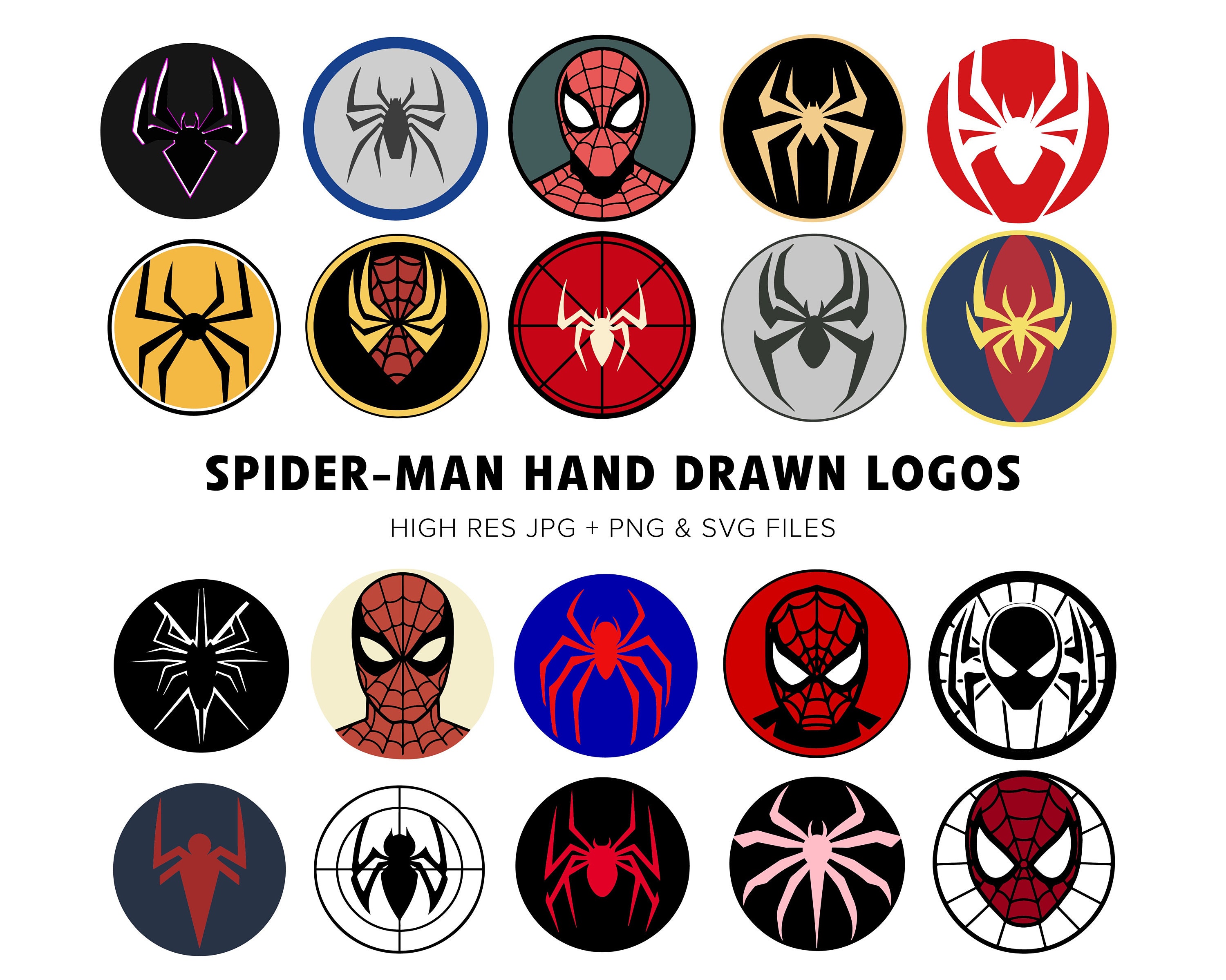 Spiderman Logos Through The Years