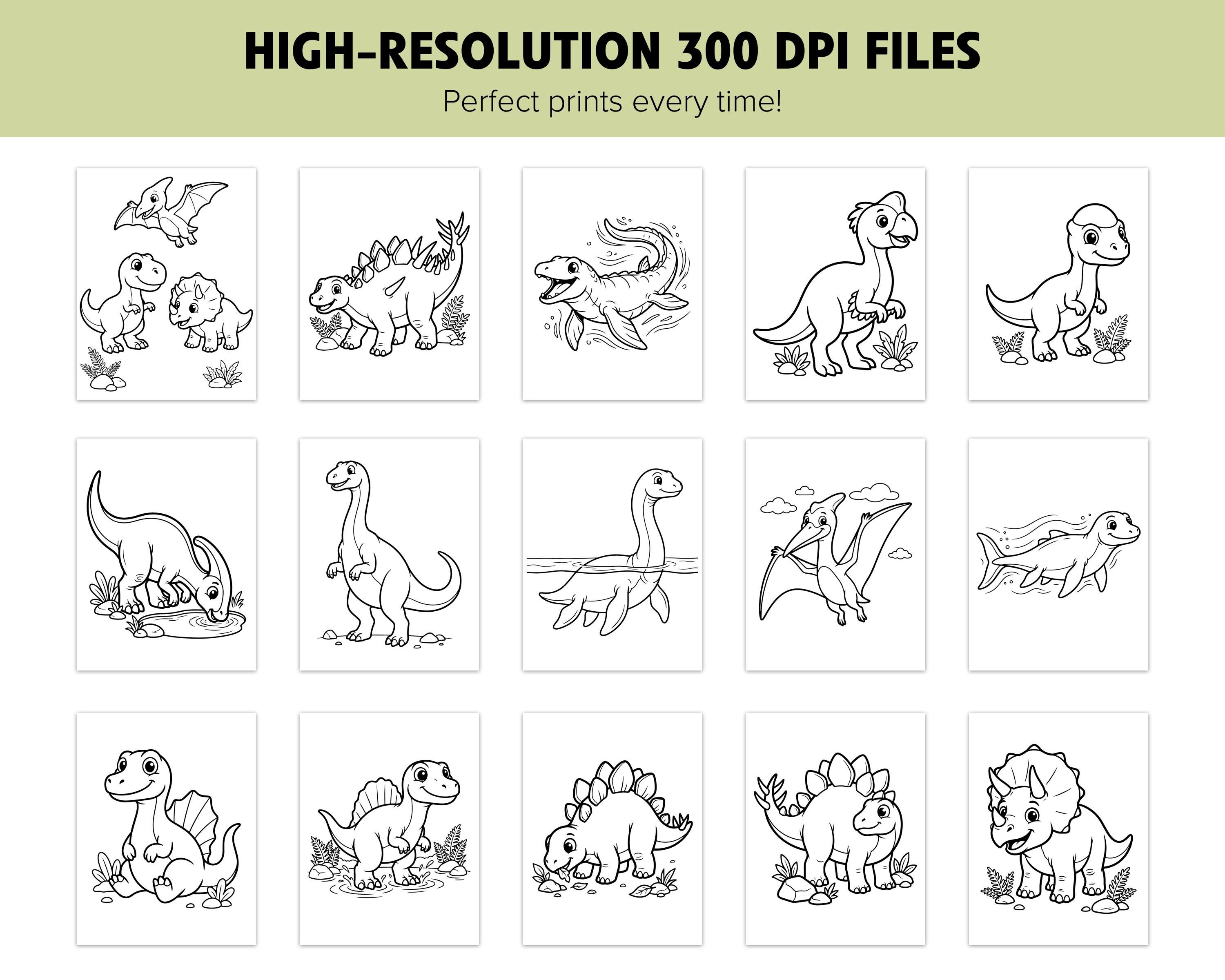 50+ Dino Coloring Pages – Dinosaur Coloring Book for Kids – Printable ...
