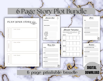 Writers Planner, Writers Kit, Creative Writing Template, Story Planner, Author Planner, Novel Planner, Authors, Writers, Story Planner
