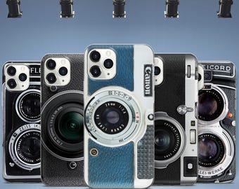 Retro Camera Phone Case Photo Lens iPhone Case For iPhone 16 15 14 13 12 11 X For Samsung Galaxy S25 S24 S23 S22 S21 S20 For GooglePixel