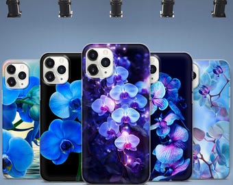 Blue Orchid Phone Case Floral Cover For iPhone 16 15 14 13 12 11 X For Samsung Galaxy S25 S24 S23 S22 S21 S20 For GooglePixel 9 Pro XL 8 Pro