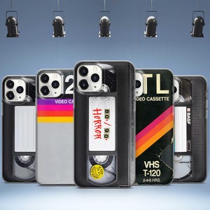 Retro Video Cassette VHS Tape Phone Case For iPhone 16 15 14 13 12 11 X For Samsung Galaxy S25 S24 S23 S22 S21 S20 For GooglePixel