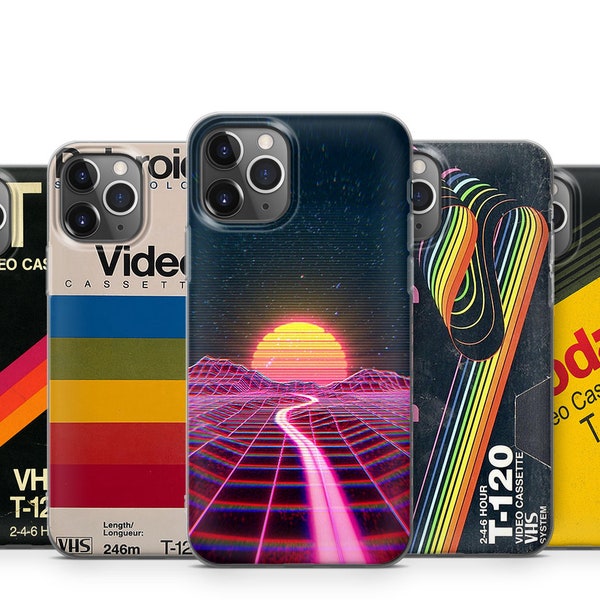 Protective Durable Stylish Slim Personalized Vintage Retro VHS Tape Phone Case for iPhone Samsung Huawei GooglePixel iPhone15ProMax