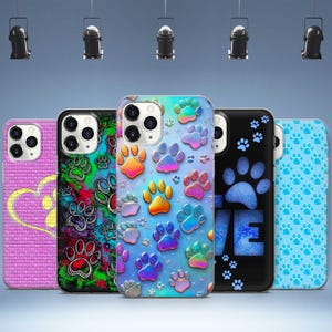 Coque de téléphone patte d'animal de compagnie pour chien 16 15 14 13 12 11 X pour Samsung Galaxy S25 Ultra S24 Plus S23 FE S22 S21 S20 GooglePixel 9 Pro XL